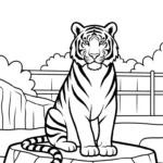 coloriage Parc zoologique pour enfant de 10 ans