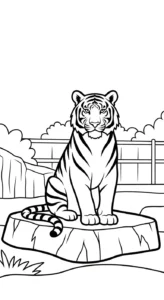 coloriage Parc zoologique pour enfant de 10 ans