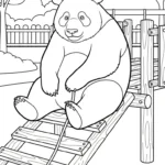 coloriage Parc zoologique d