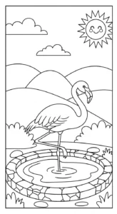 coloriage Parc zoologique et découpage à imprimer