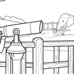 coloriage Parc zoologique gratuit pour enfants