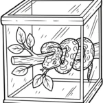 coloriage Parc zoologique et découpage à imprimer