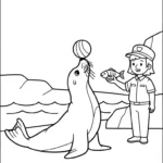 coloriage Parc zoologique pour enfant de 6 ans