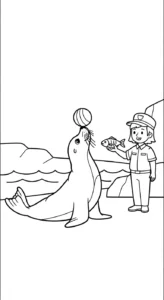 coloriage Parc zoologique pour enfant de 6 ans