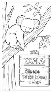 coloriage Parc zoologique pour enfant