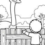 coloriage Parc zoologique pour enfant à imprimer