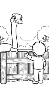 coloriage Parc zoologique pour enfant à imprimer