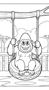 coloriage Parc zoologique pour primaire