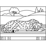 coloriage Parc zoologique à imprimer pour enfant de 10 ans