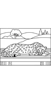 coloriage Parc zoologique à imprimer pour enfant de 10 ans