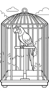 coloriage Parc zoologique gratuit pour enfants