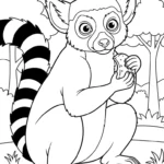 coloriage Parc zoologique à imprimer pour enfant de 4 ans