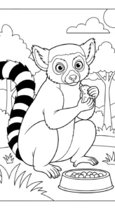 coloriage Parc zoologique à imprimer pour enfant de 4 ans