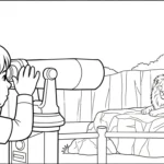 coloriage Parc zoologique pour enfant de 4 ans
