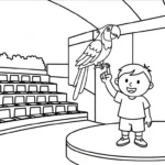 imprimer coloriage Parc zoologique