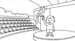 imprimer coloriage Parc zoologique