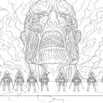 coloriage Attack on Titan à imprimer pdf