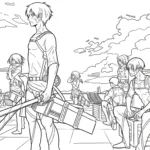 coloriage Attack on Titan à imprimer pdf gratuit