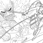 coloriage Attack on Titan pour enfant a imprimer gratuit
