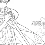 coloriage Attack on Titan et découpage à imprimer