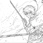 coloriage Attack on Titan pour enfants a imprimer