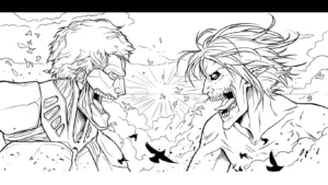 coloriage Attack on Titan pour enfant de 8 ans