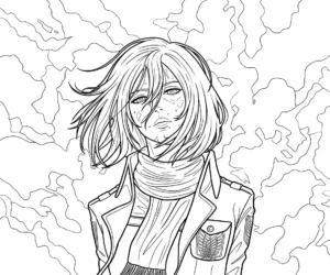 imprimer coloriage Attack on Titan pour enfant