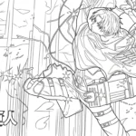 coloriage Attack on Titan a telecharger