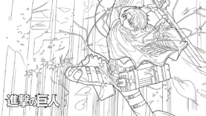 coloriage Attack on Titan a telecharger
