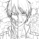 coloriage Attack on Titan pour enfants à télécharger