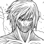 coloriage Attack on Titan à imprimer