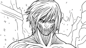 coloriage Attack on Titan à imprimer