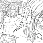 coloriage Attack on Titan à imprimer