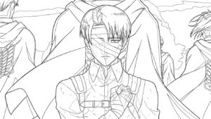 coloriage Attack on Titan d