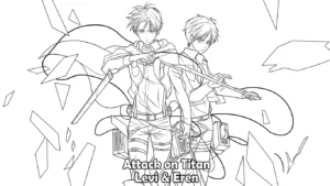 coloriage Attack on Titan à imprimer a4