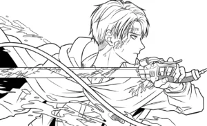 coloriage Attack on Titan pour bebe a imprimer