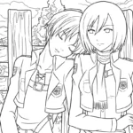 coloriage Attack on Titan pour enfant de 7 ans