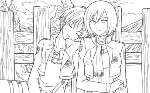 coloriage Attack on Titan pour enfant de 7 ans