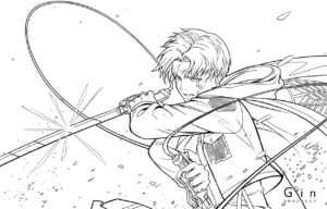 coloriage Attack on Titan gratuit