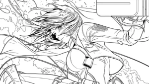 coloriage Attack on Titan a dessiner et imprimer