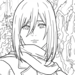 coloriage Attack on Titan pour bebe a imprimer