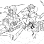 coloriage Attack on Titan pour enfants a imprimer gratuit