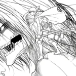 coloriage Attack on Titan a colorier en ligne gratuitement