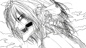 coloriage Attack on Titan a colorier en ligne gratuitement