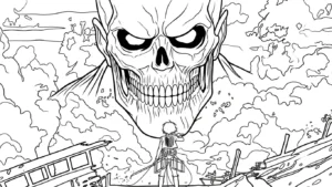 coloriage Attack on Titan a imprimer gratuit