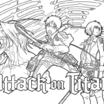 coloriage Attack on Titan pour enfant de 10 ans