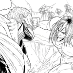 coloriage Attack on Titan à imprimer kawaii