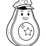 coloriage Avocat à imprimer gratuitement pdf