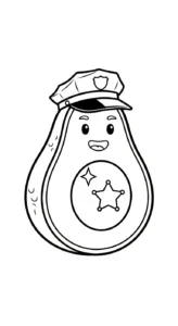 coloriage Avocat à imprimer gratuitement pdf