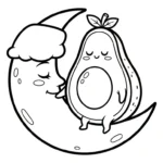image de coloriage Avocat pour enfant